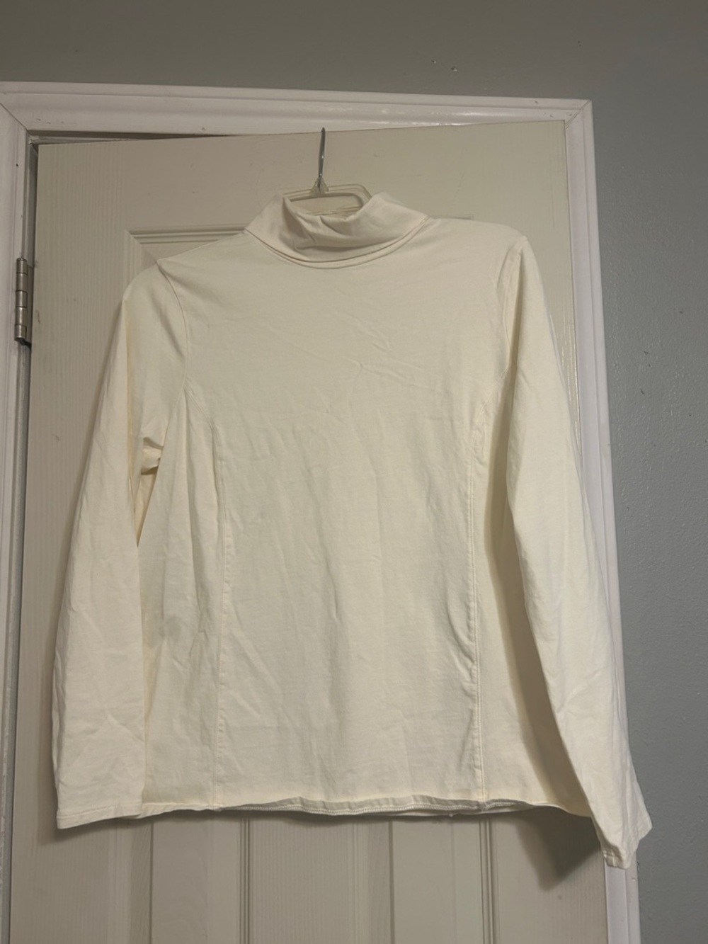 Coldwater Creek  cream turtleneck top